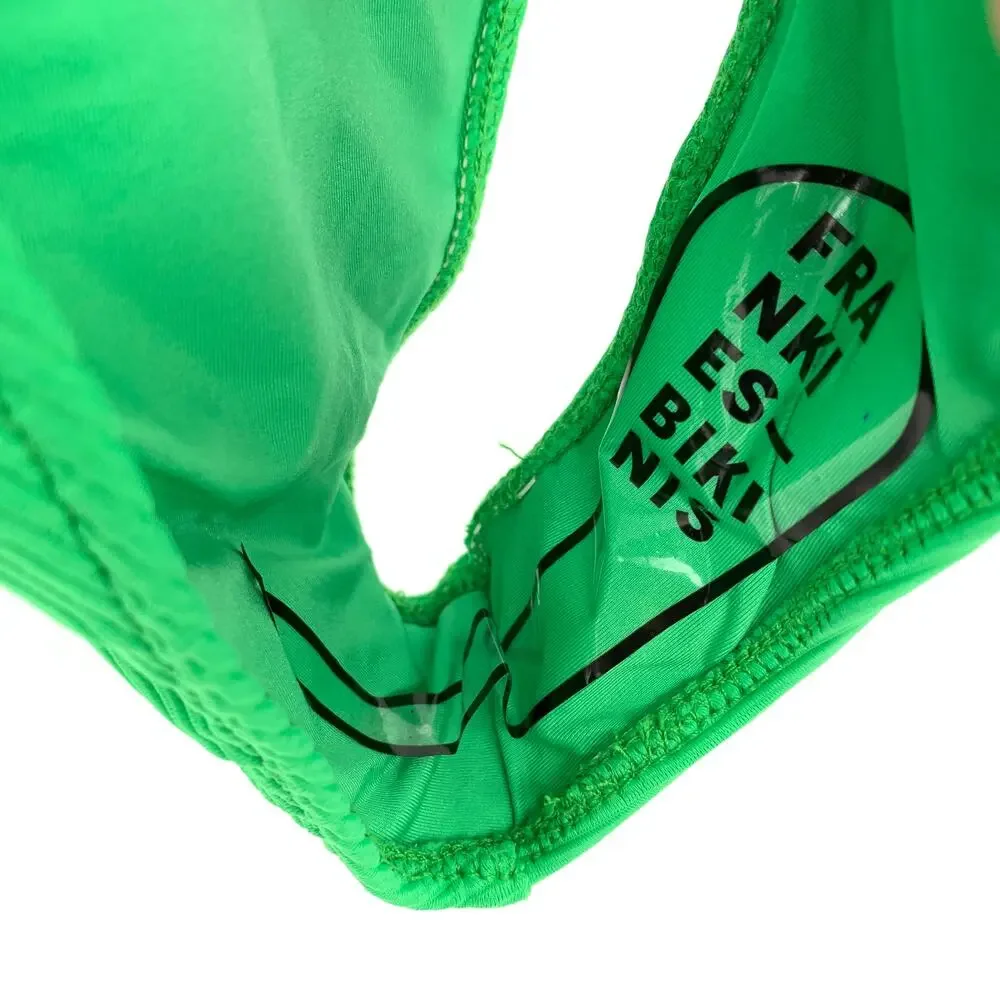 Frankie's Bikinis Women's Size XS High Waist Bikini Swim Bottom Green NWOT*